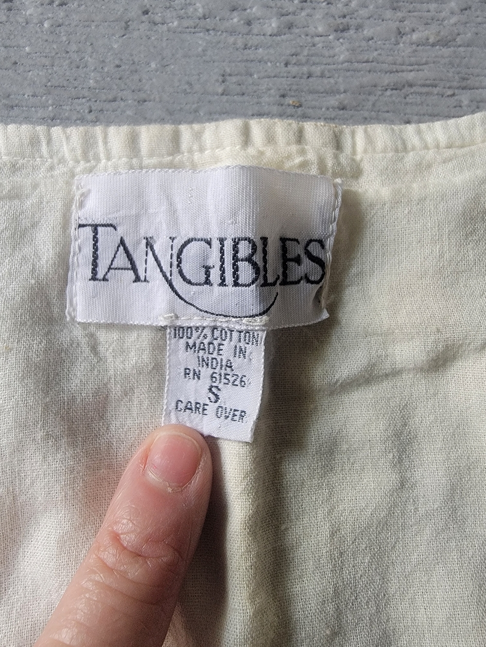 ♡Vintage Tangibles Womens Patchwork Vest Neutral Colors‎ Size Small Cotton A-30 - Picture 2 of 3